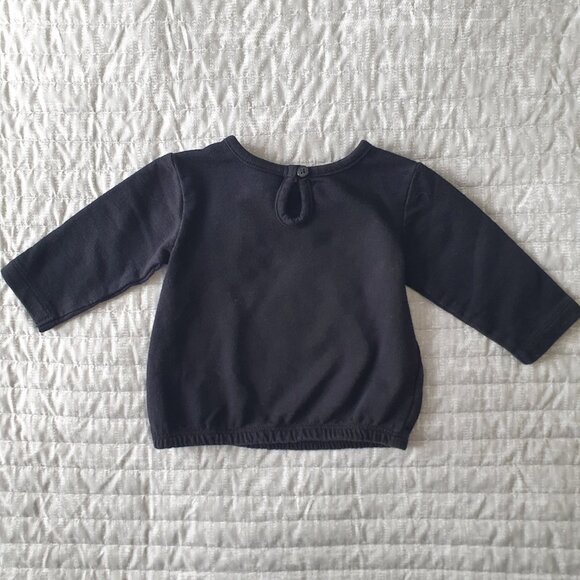 💙5/$20💙 Disney Minnie Mouse Baby Graphic Black Sweatshirt Size 3 Months - Picture 2 of 6